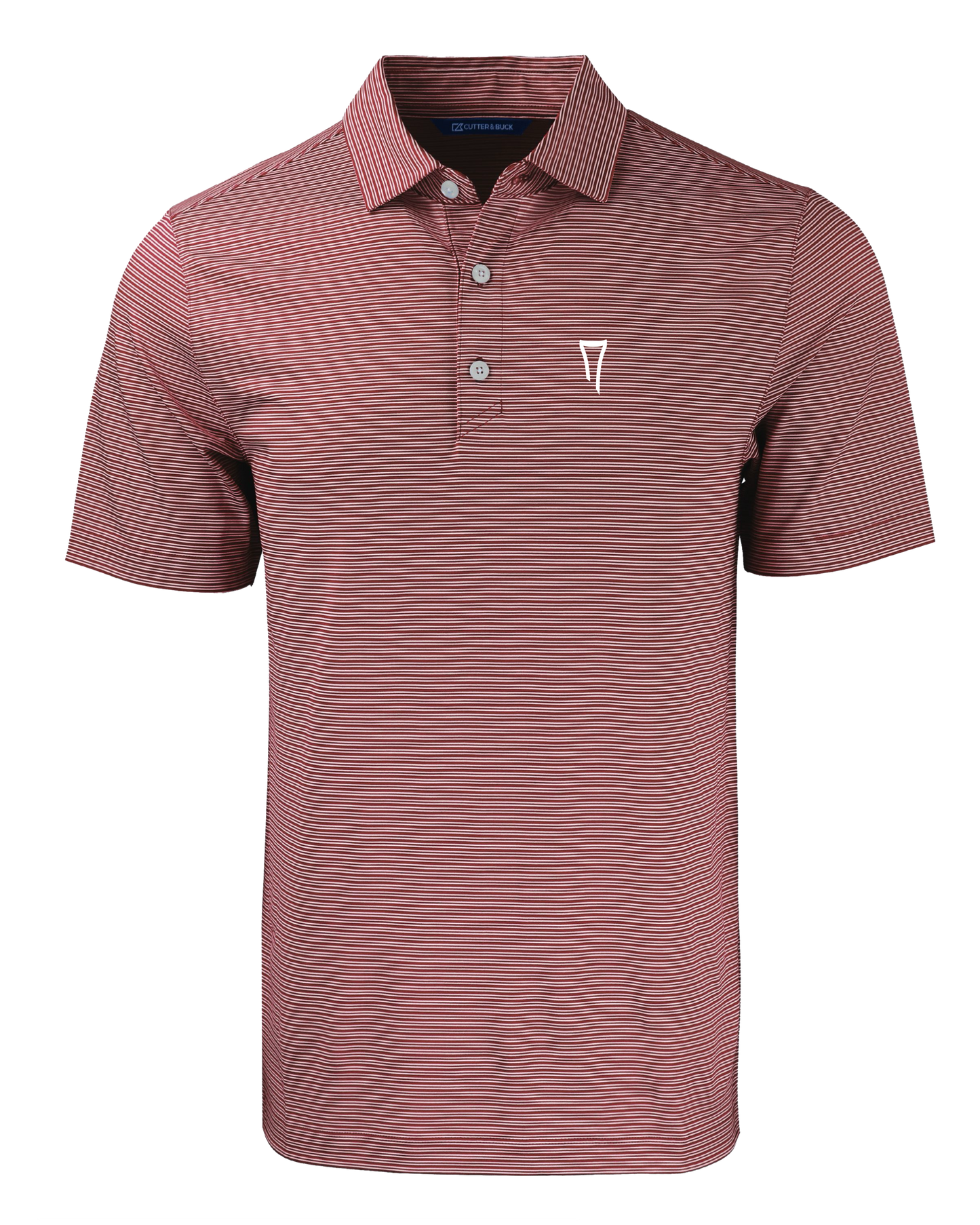Forge Eco Double Stripe Stretch Recycled Mens Polo