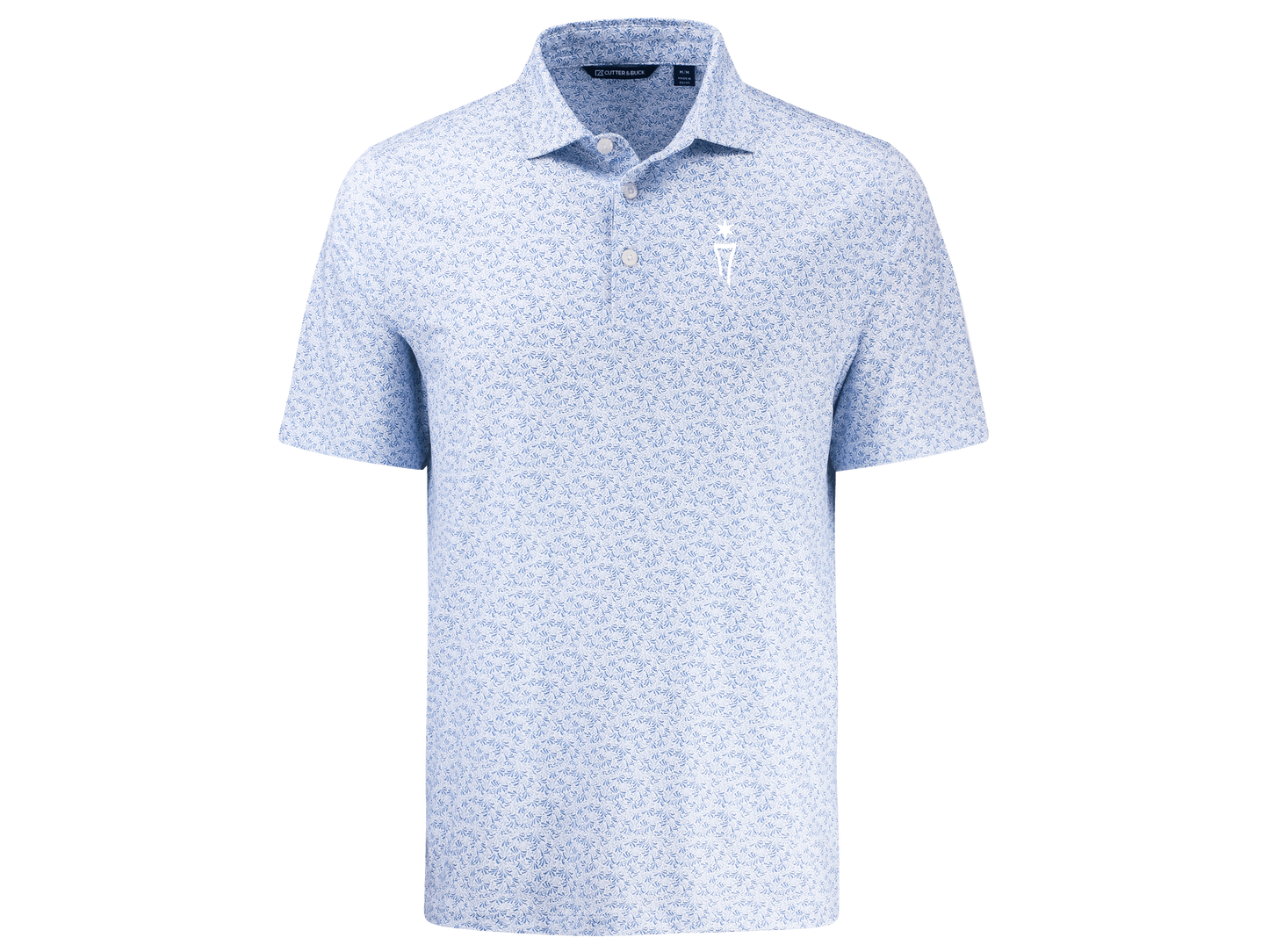 Pike Recycled Fern Print Mens Polo