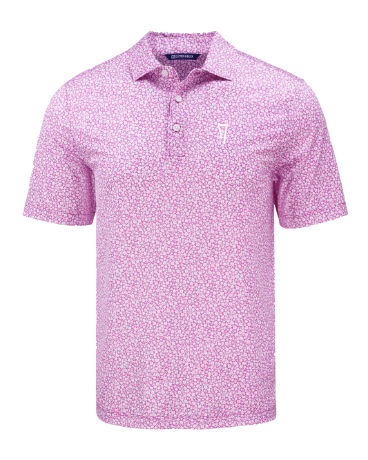 Pike Eco Flora Print Recycled Mens Polo