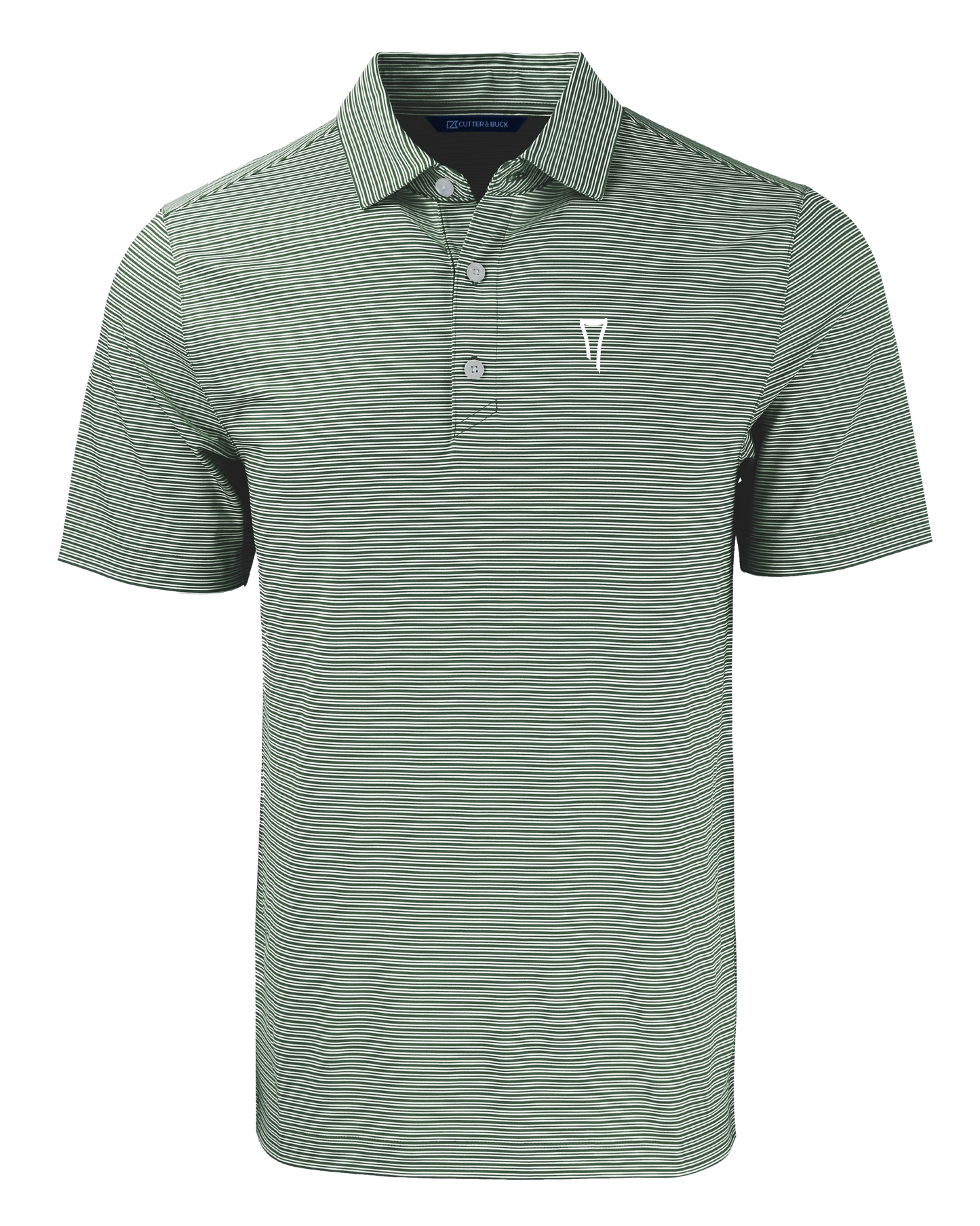 Forge Eco Double Stripe Stretch Recycled Mens Polo