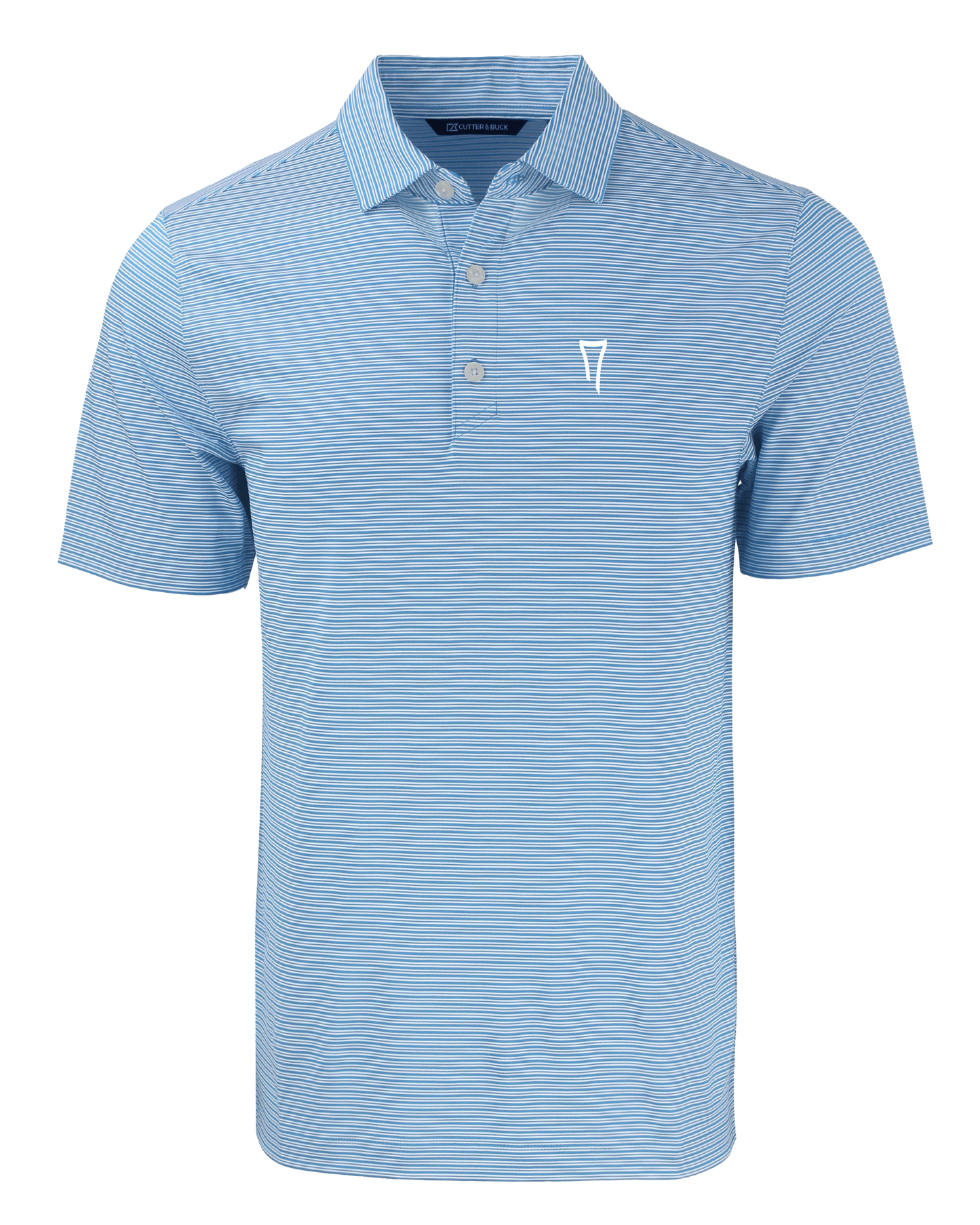Forge Eco Double Stripe Stretch Recycled Mens Polo