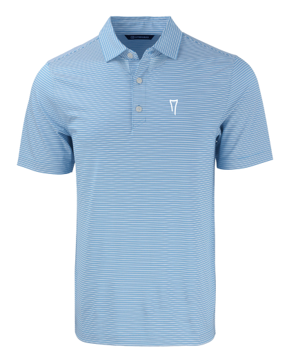 Forge Eco Double Stripe Stretch Recycled Mens Polo