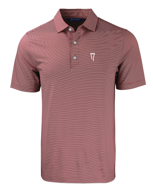 Forge Eco Double Stripe Stretch Recycled Mens Polo