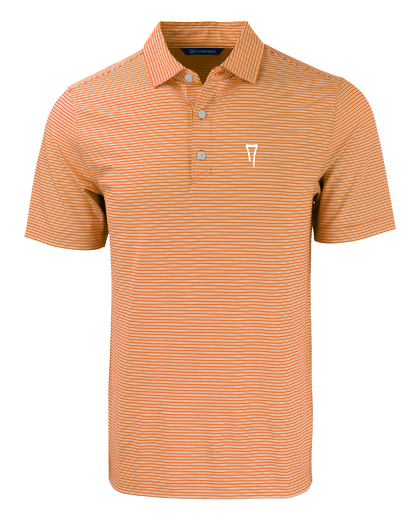 Forge Eco Double Stripe Stretch Recycled Mens Polo