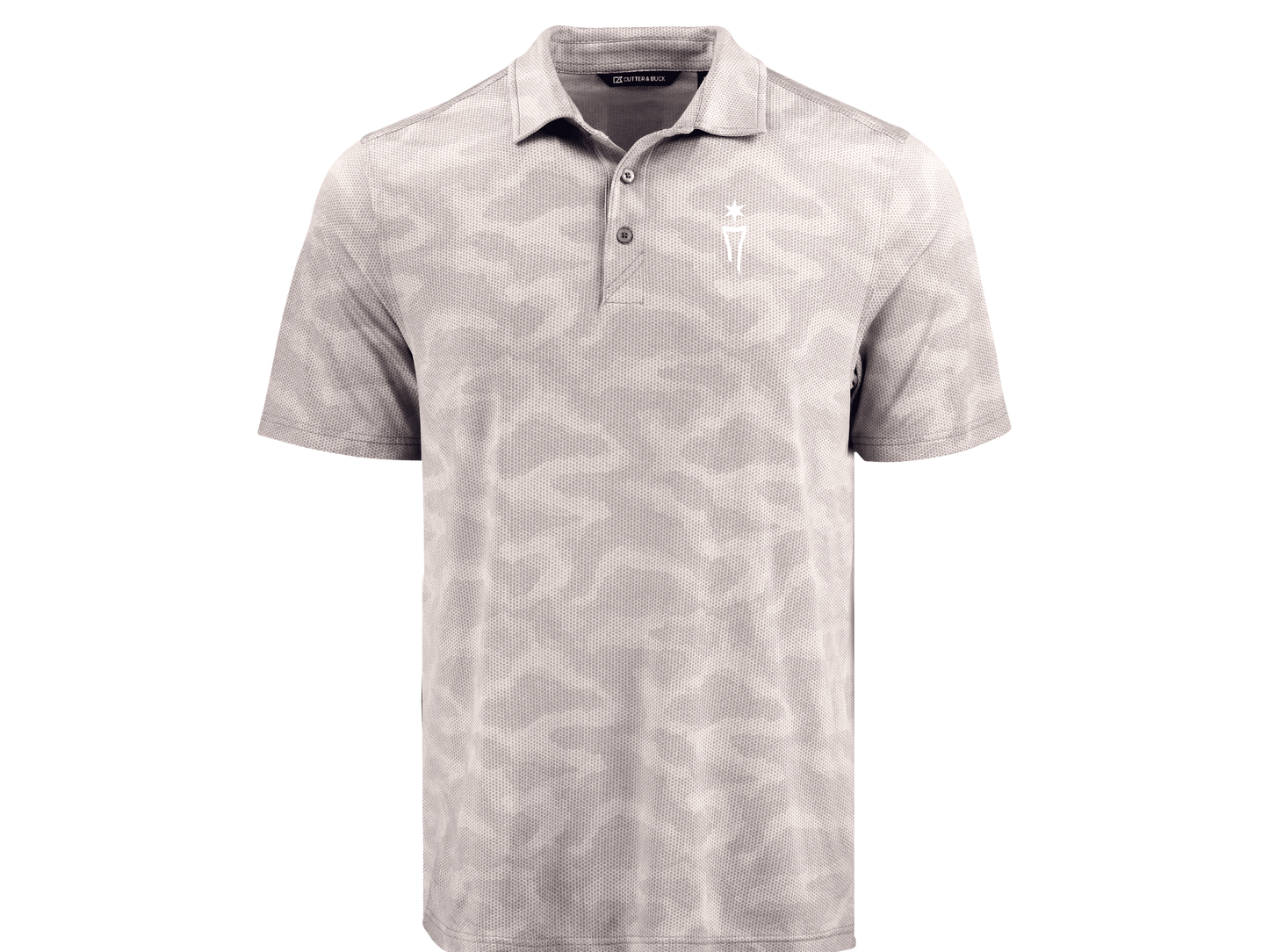 Coastline Recycled Double Peached Camo Mens Polo