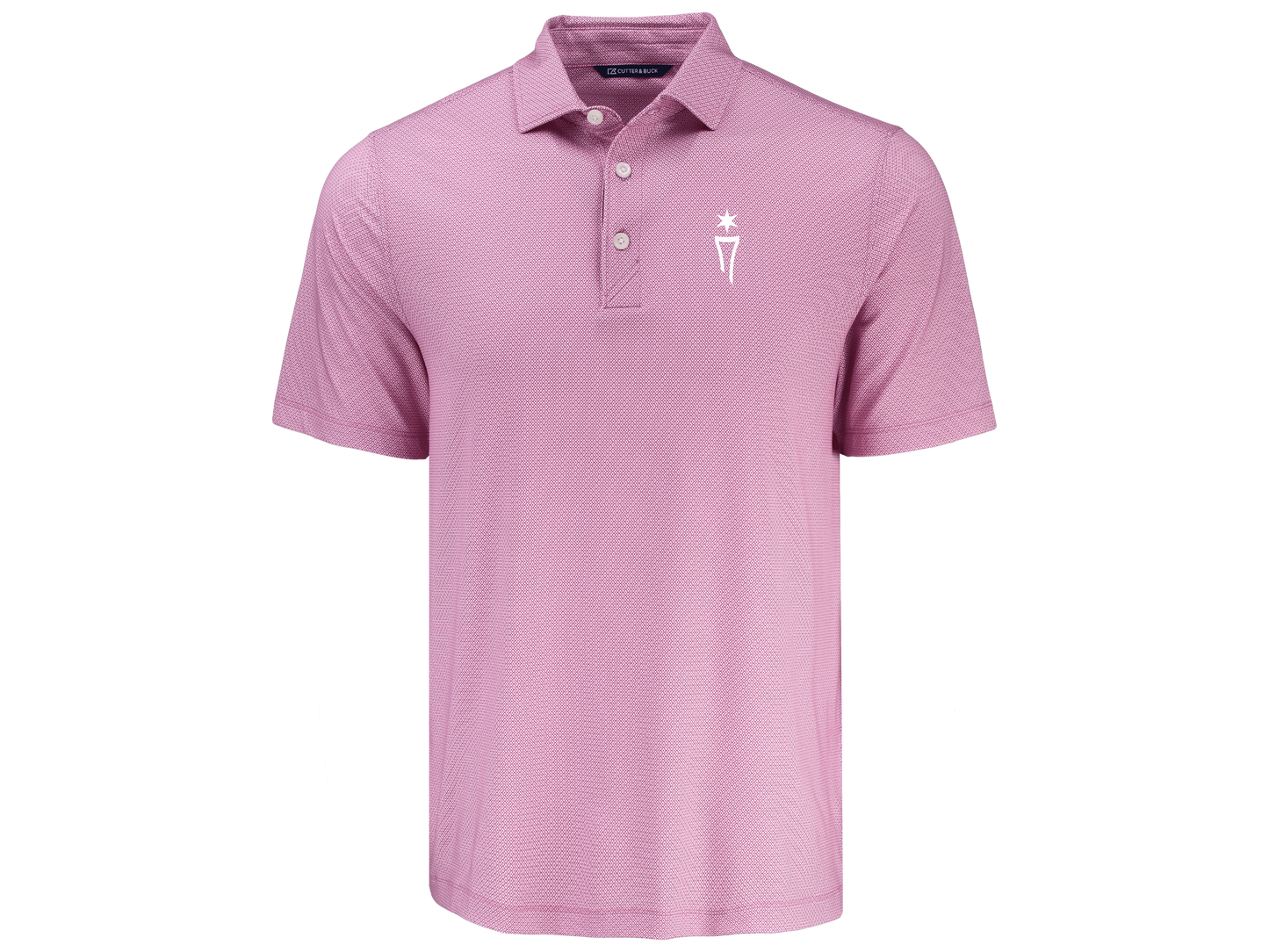Pike Recycled Lattice Print Mens Polo