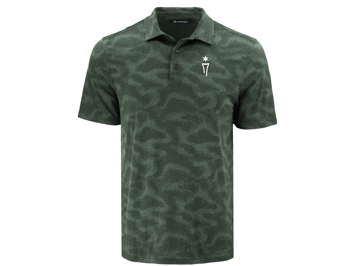 Coastline Recycled Double Peached Camo Mens Polo