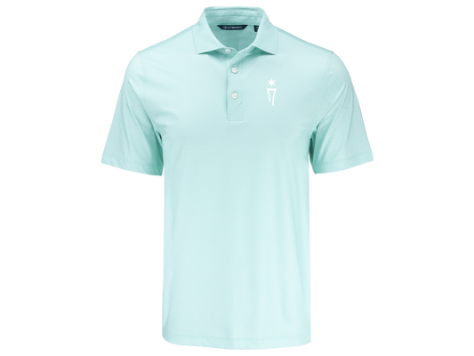 Pike Recycled Lattice Print Mens Polo