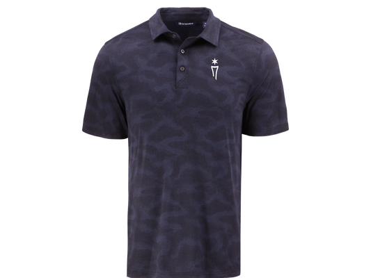 Coastline Recycled Double Peached Camo Mens Polo