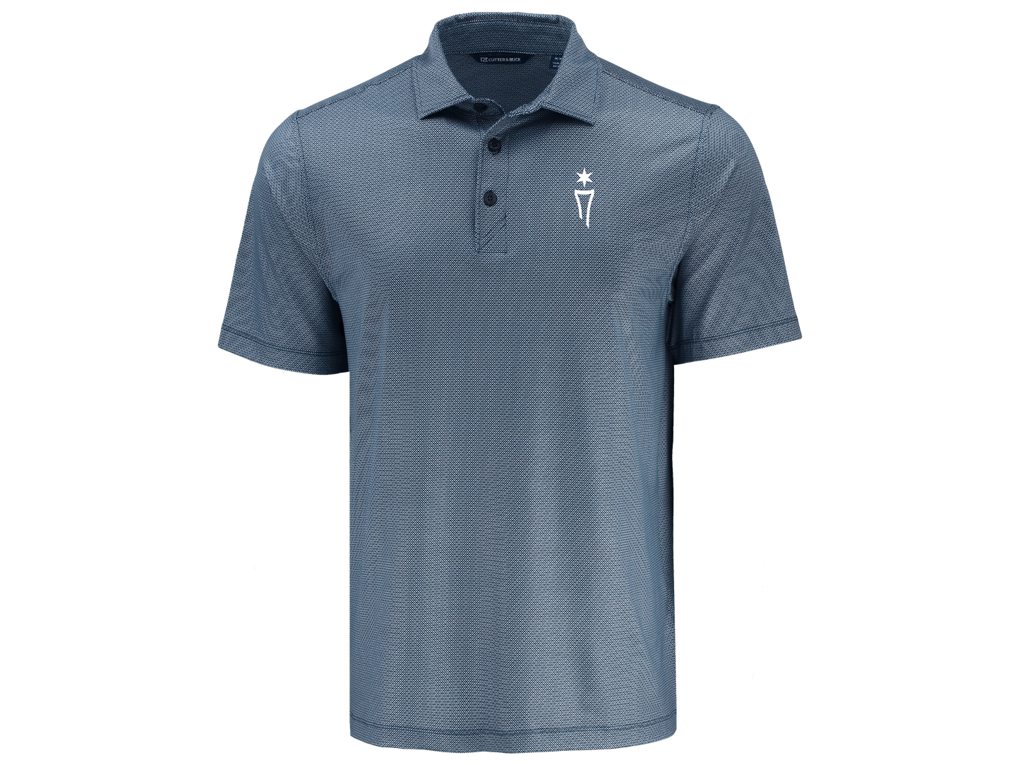 Pike Recycled Lattice Print Mens Polo