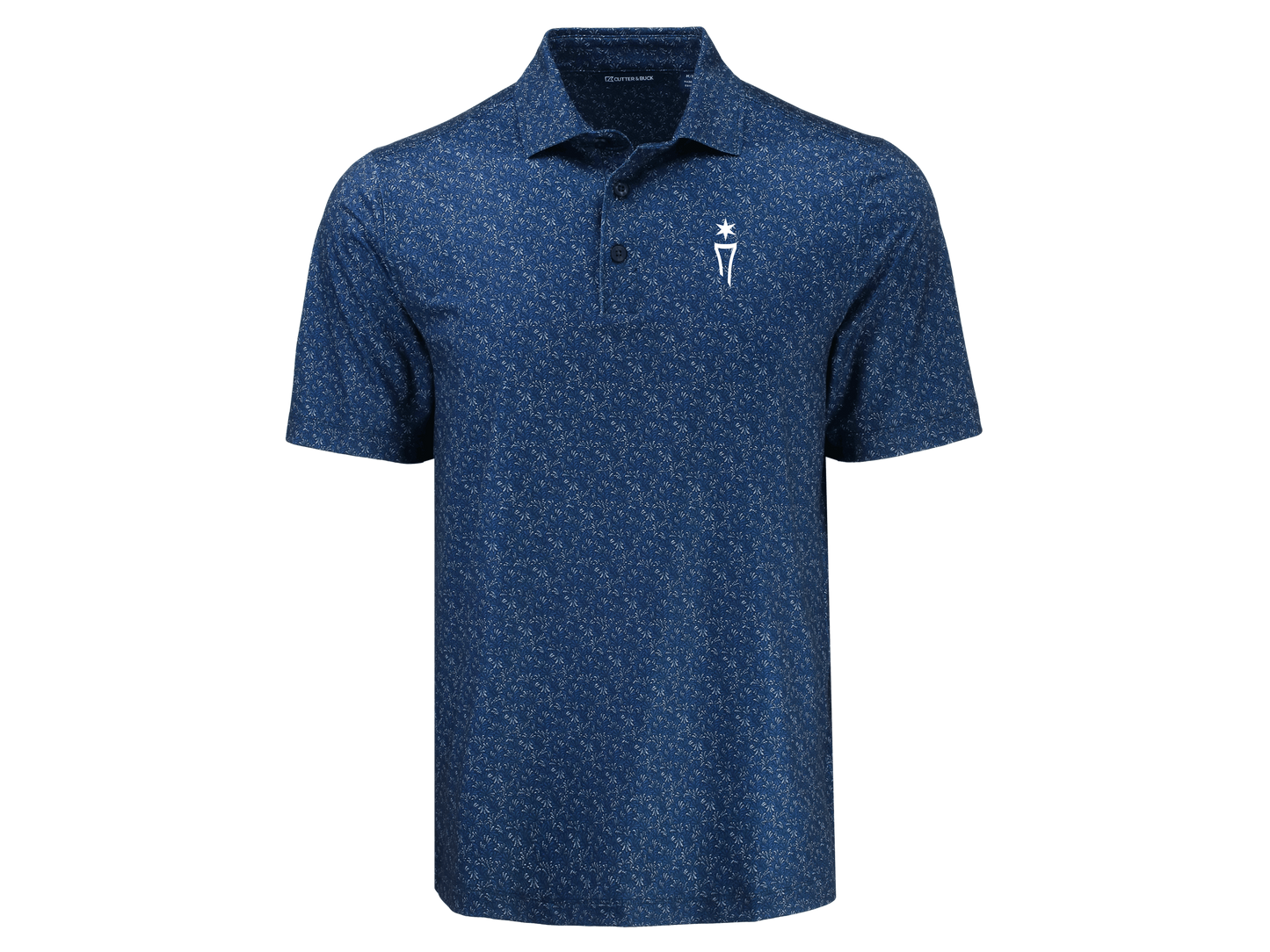 Pike Recycled Fern Print Mens Polo