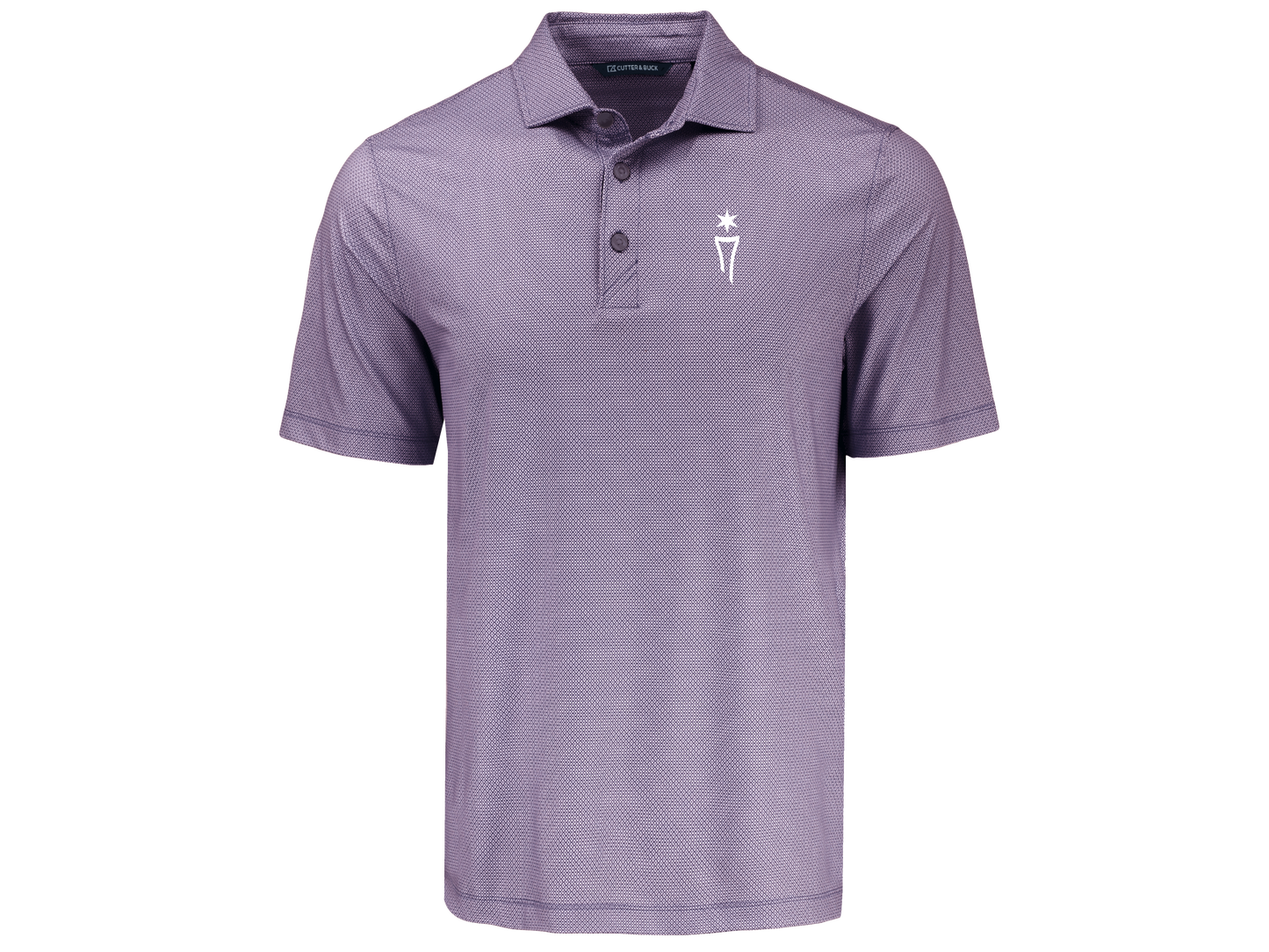 Pike Recycled Lattice Print Mens Polo