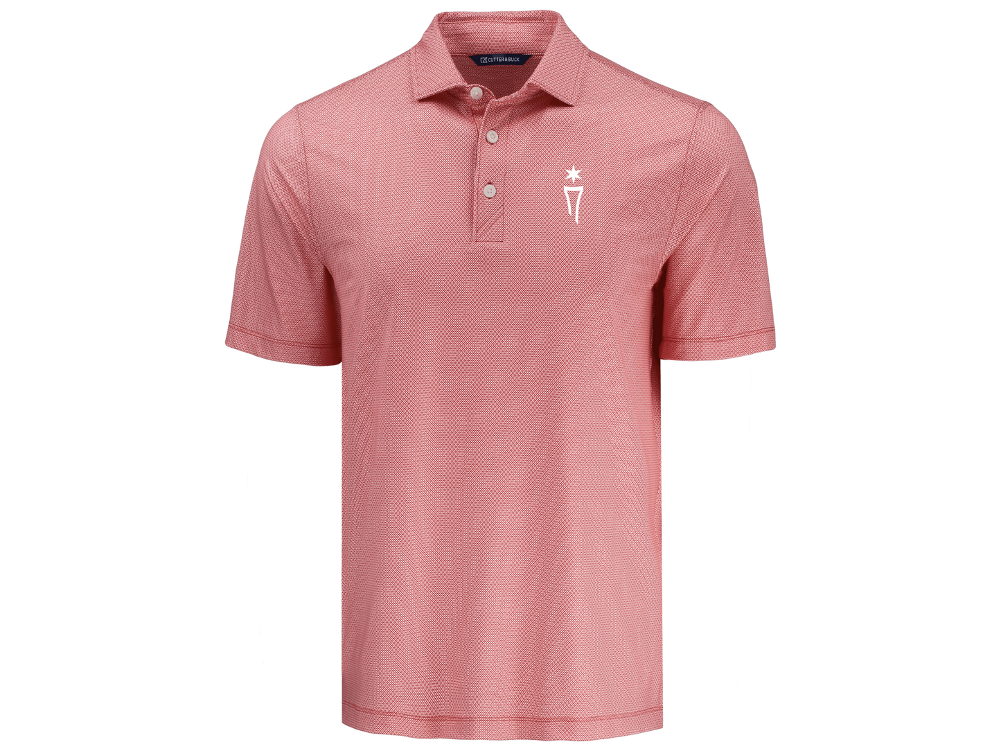 Pike Recycled Lattice Print Mens Polo