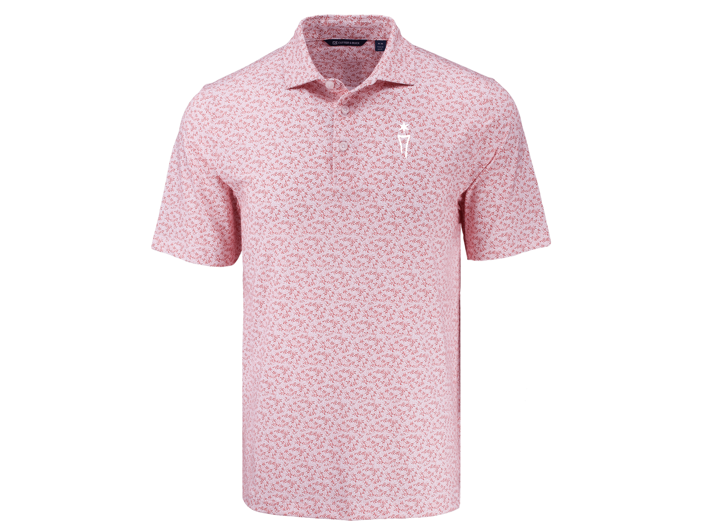 Pike Recycled Fern Print Mens Polo