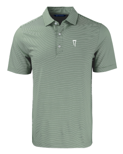 Forge Eco Double Stripe Stretch Recycled Mens Polo
