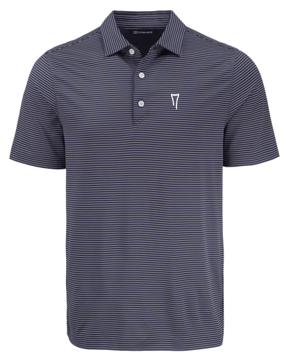 Forge Eco Double Stripe Stretch Recycled Mens Polo