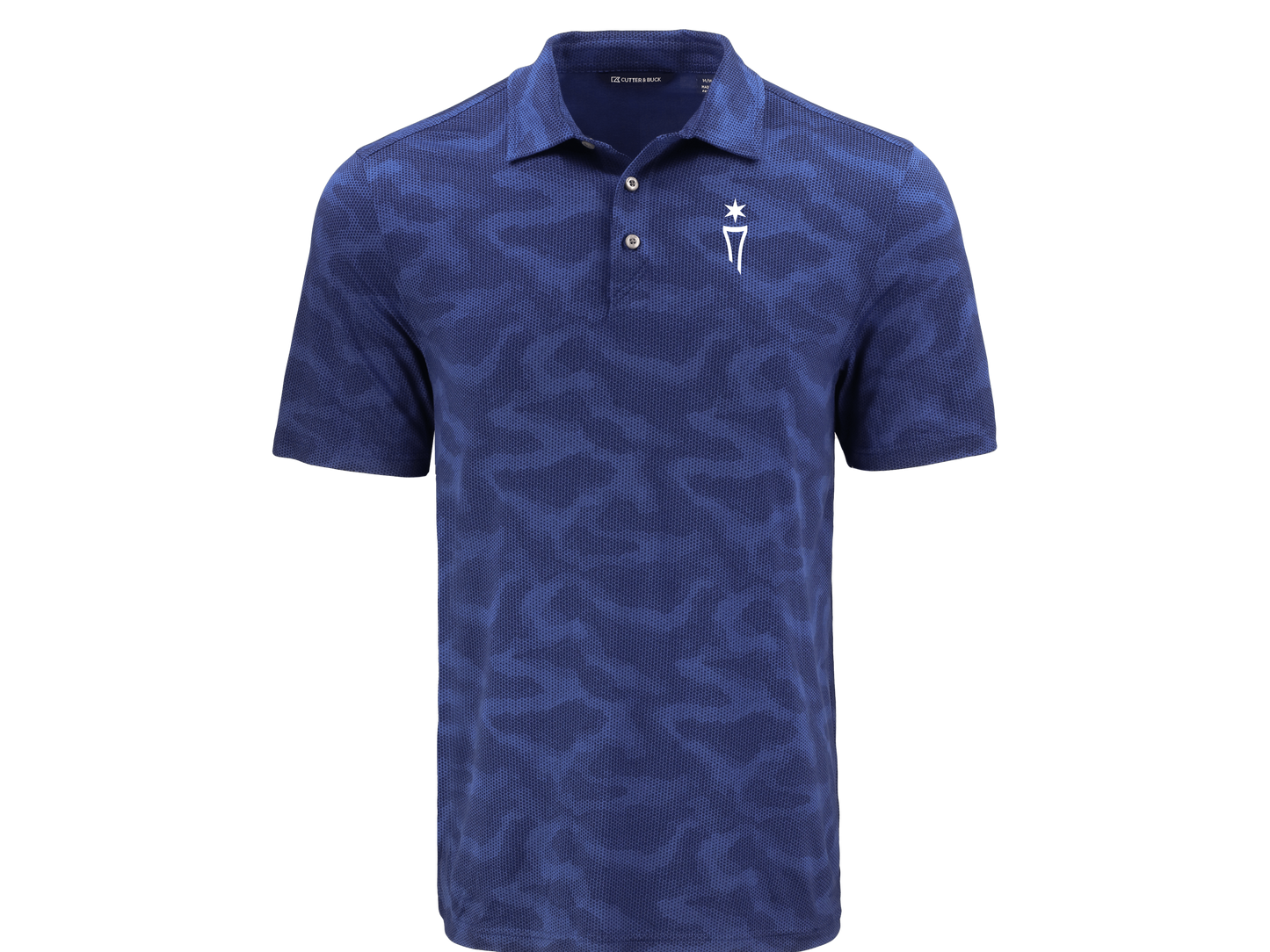Coastline Recycled Double Peached Camo Mens Polo