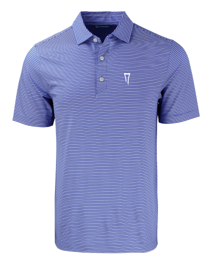 Forge Eco Double Stripe Stretch Recycled Mens Polo